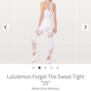 Lululemon Forget The Sweat Crop 25"
